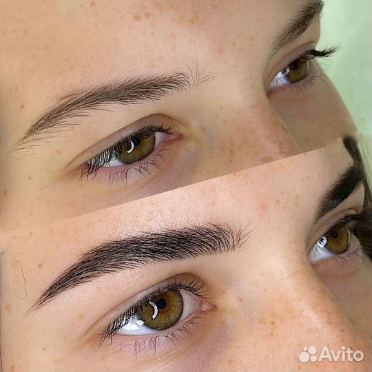 Ламинирование ресниц, коррекция окрашивание бровей