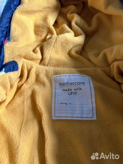 Куртка утепленная на флисе mothercare новая 98-104