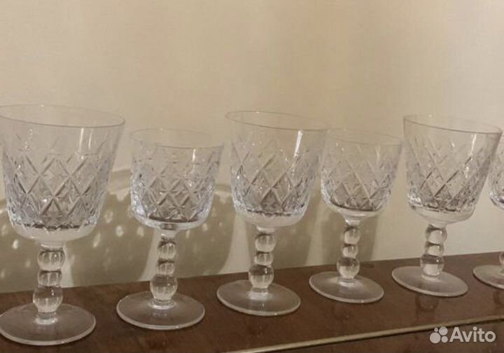 Бокалы разные, стекло и хрусталь