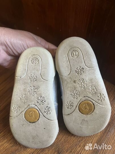 Кожаные ботинки для девочки 20 размер