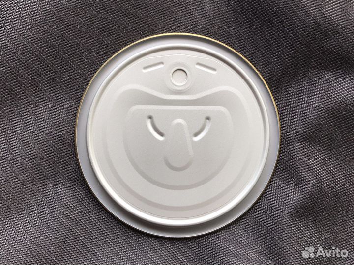 Жестяная крышка с ключом 72,8 мм консервная