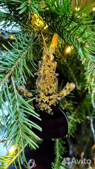 Новогодние игрушки из эпоксидной смолы