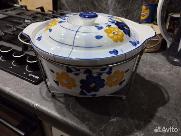 Фондюшница керамическая
