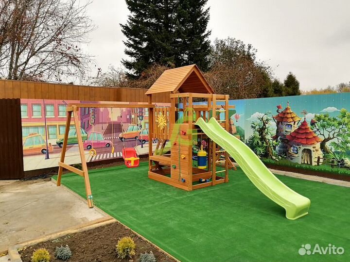 Детская площадка IgraGrad Крафт Pro 4 (скат 2,2)