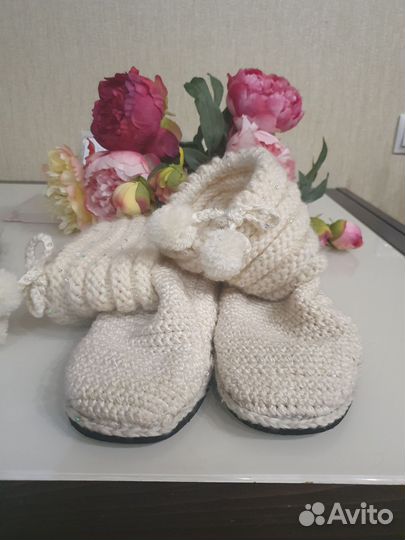 Уги вязанные крючком и спицами