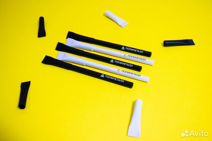 Ручки бумажные на заказ любая надпись