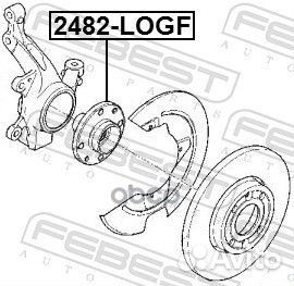 Ступица колеса перед прав/лев 2482logf Febest