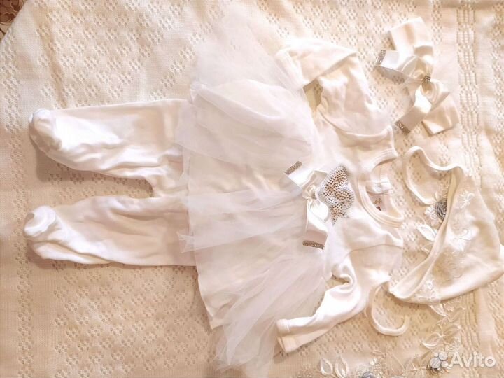 Комплект на выписку для девочки лето