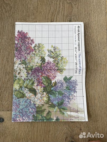 Остатки от набора для вышивания Чудесная игла