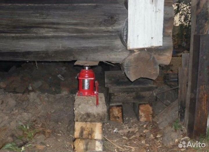 Подьем домов замена венцов