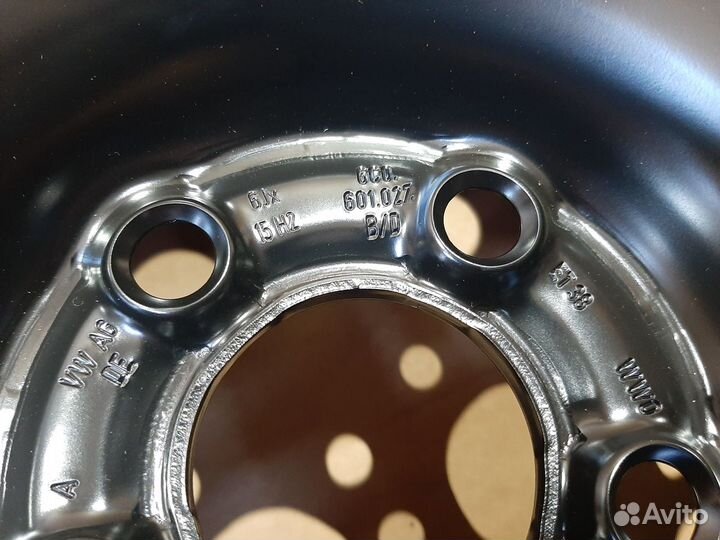 Стальной диск R15 6J 5x100 DIA 57,1 VAG