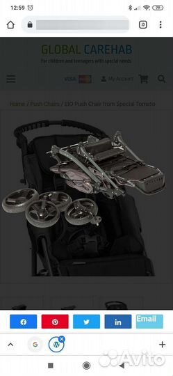 Прогулочная коляска для детей с дцп Special Tomato