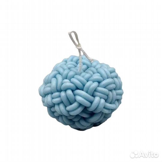 Силиконовая форма для свечей Шар клубок №1