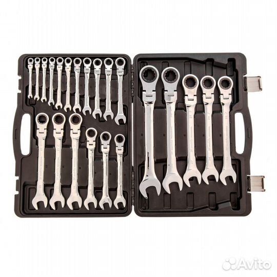 Набор трещоточных комб. ключей 22 шт/ Matrix