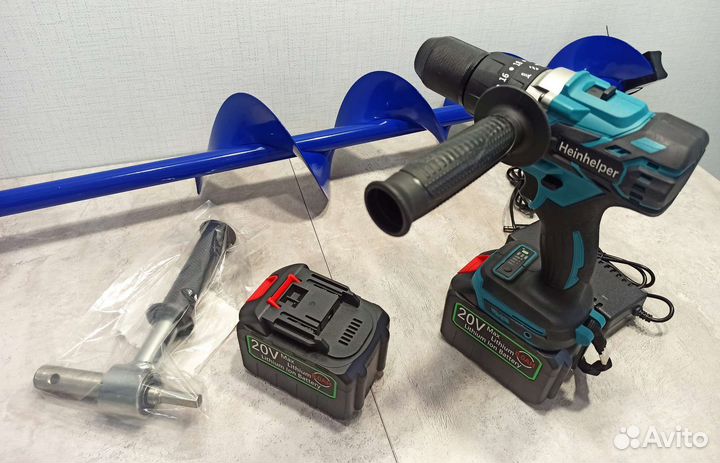 Комплект для ледобура шуруповерт + Тонар 130