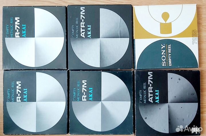 Катушки, бобины алюминиевые akai, TDK rp-7m Япония
