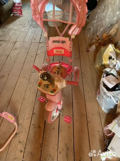 Детский велосипед с ручкой