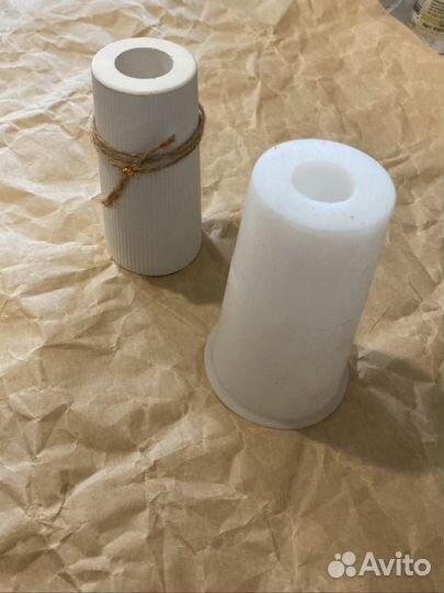 Силиконовая форма ваза, молд подсвечник