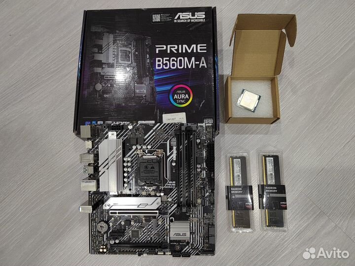 Комплект Asus prime B560M-A+Intel i5 11400f+16 Гб