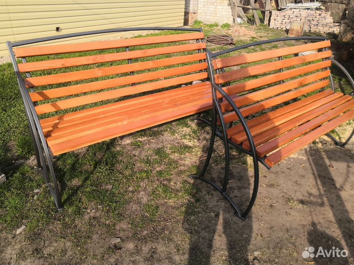 Набор садовой мебели: стол и 2 скамейки