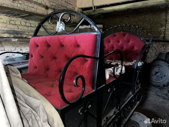 Конные сани, троешный шарабан