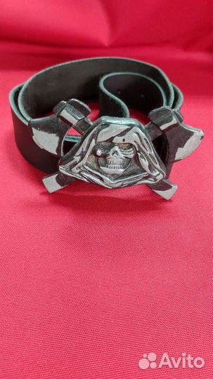 Мужской кожаный ремень ручной работы