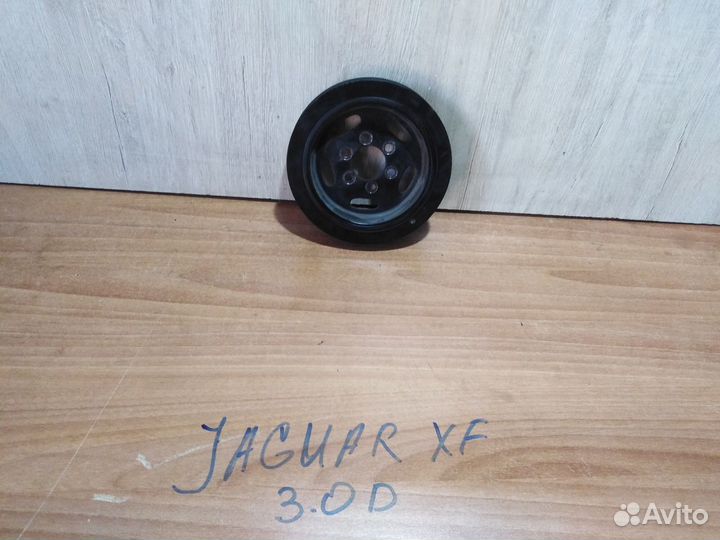 Шкив коленвала 2.7л диз. Jaguar XF, 2009г
