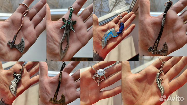 Брелки по игровой кино тематике