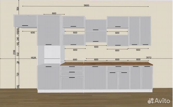 Кухня Фрейм-04