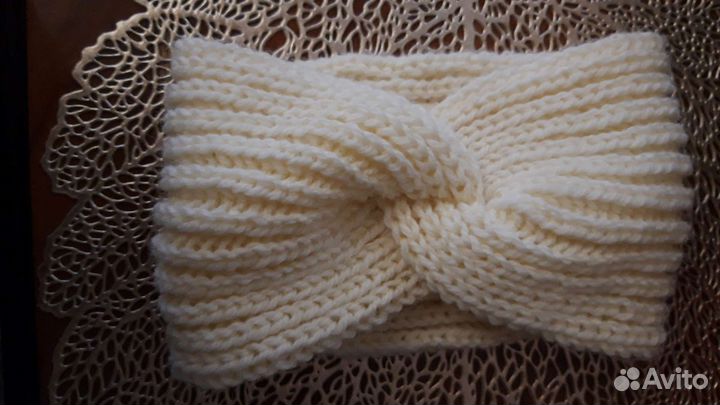 Повязка на голову. Ручная работа