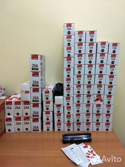 Картриджи Б/У 728/26A/30X для лазерных мфу HP