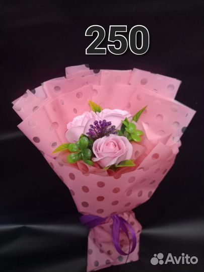 Букет из мыльных роз