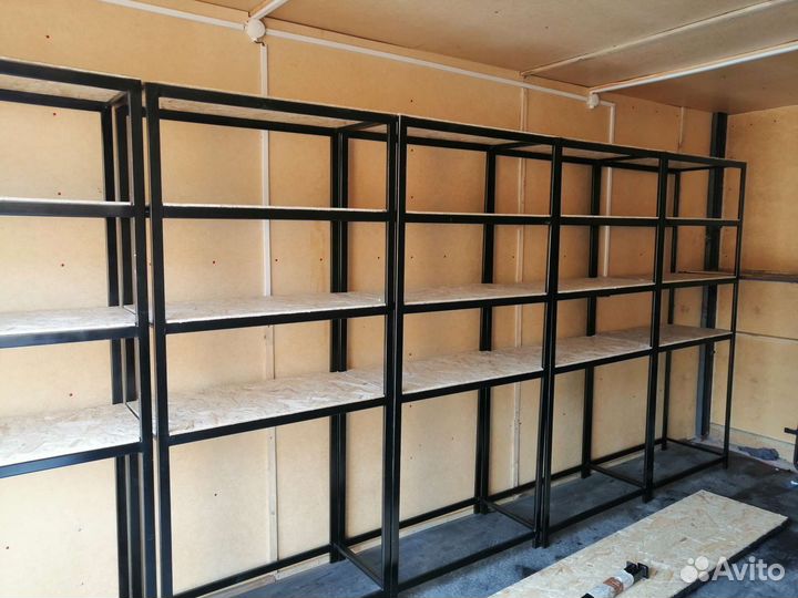 Металлические стеллажи для гаража, дома, архива