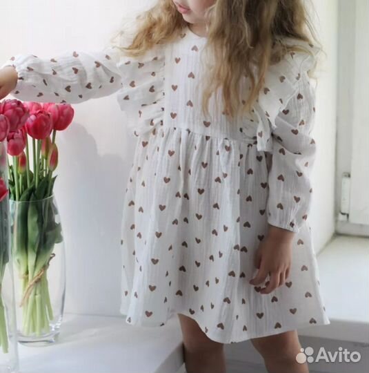 Муслиновое платье для девочки