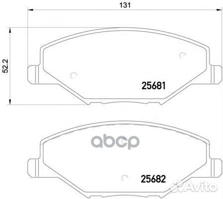Колодки тормозные дисковые передн. skoda fabia
