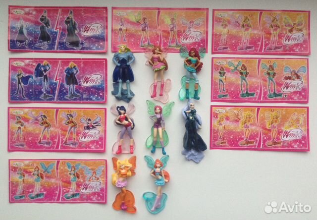 Серия киндер винкс winx club со всеми вкладышами