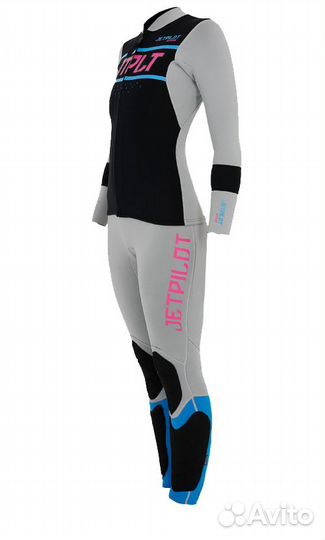 Длинный женский гидрокостюм без рукавов и гидрокур