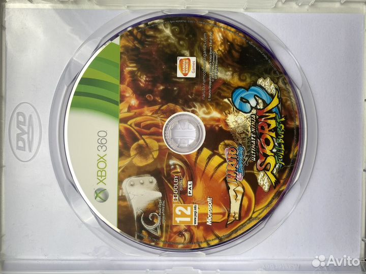Диск Naruto Shippuden на xbox 360