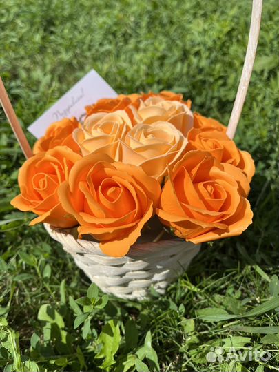 Букет из мыльных цветов