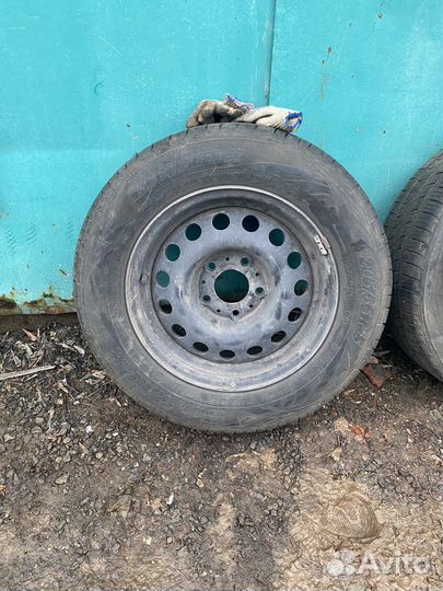 Штампованые диски на летний резине для bmw e39