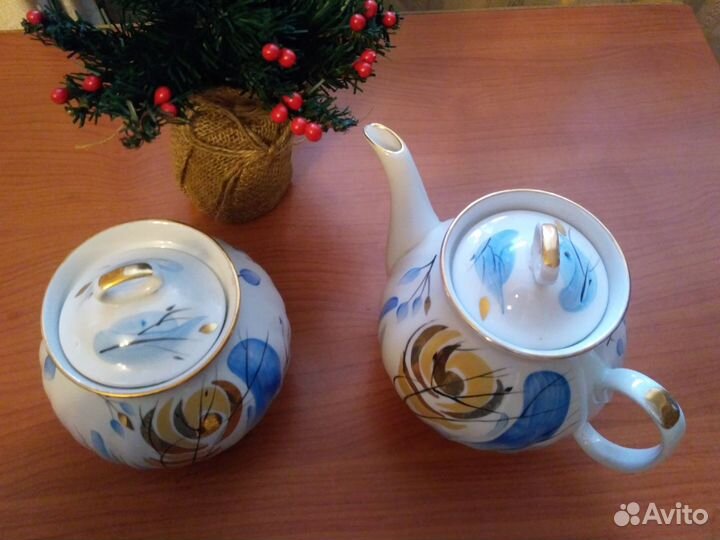 Чайник и сахарница Дулево СССР