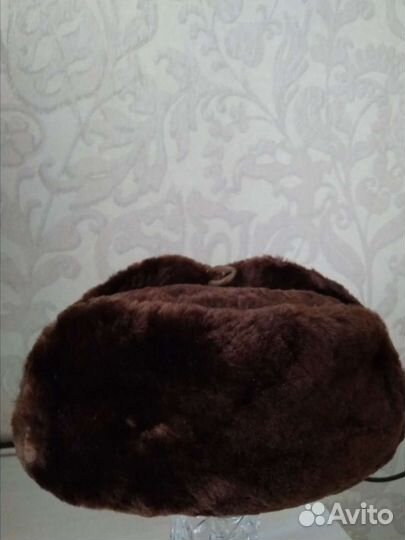 Шапка- ушанка цигейка мужская