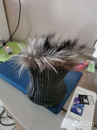 Шапка меховая чернобурка