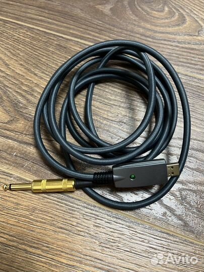 Гитарный кабель для компьютера с jack 6.3 USB