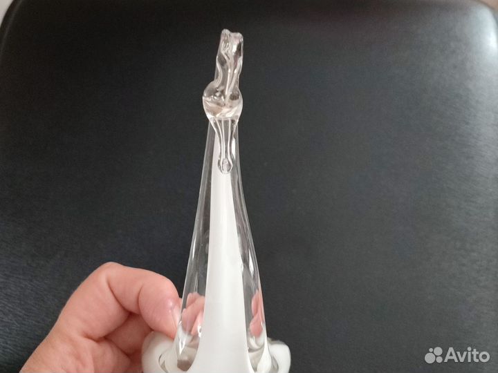 Статуэтка лебедь стекло СССР винтаж