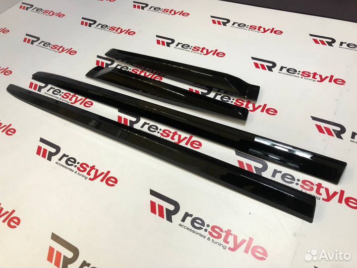 Молдинги Toyota Land Cruiser Prado 150 с18г Черные