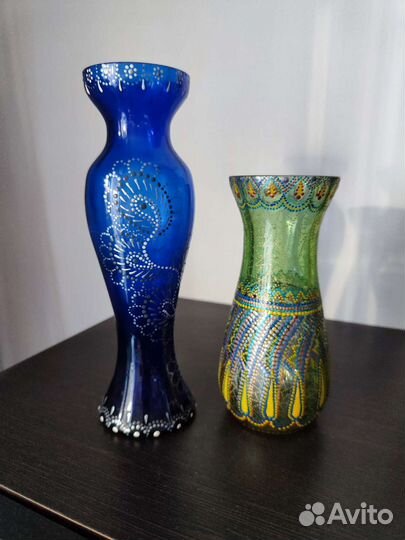 Ваза для цветов СССР стекло