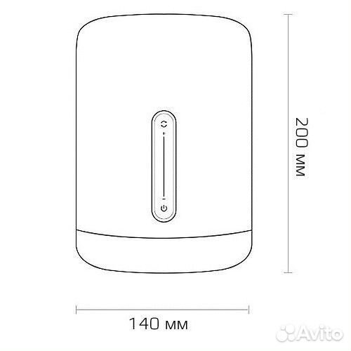 Прикроватная лампа Xiaomi Mijia Bedside Lamp 2, W
