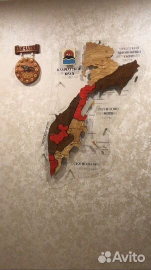 Нестандартная карта мира из дерева для юрлиц