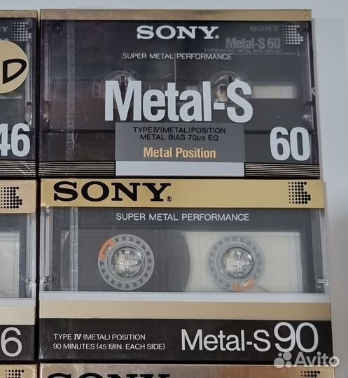 Аудиокассеты Sony Metal-S/ Metal-ES 46/60/90
